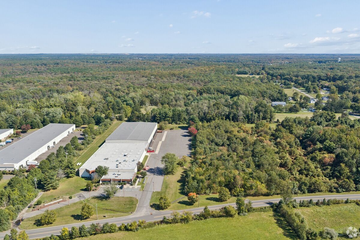 Aerial — Howell industrial neighbors along Fairfield Road